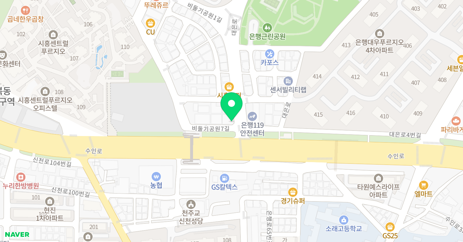 비전 실용음악학원 위치