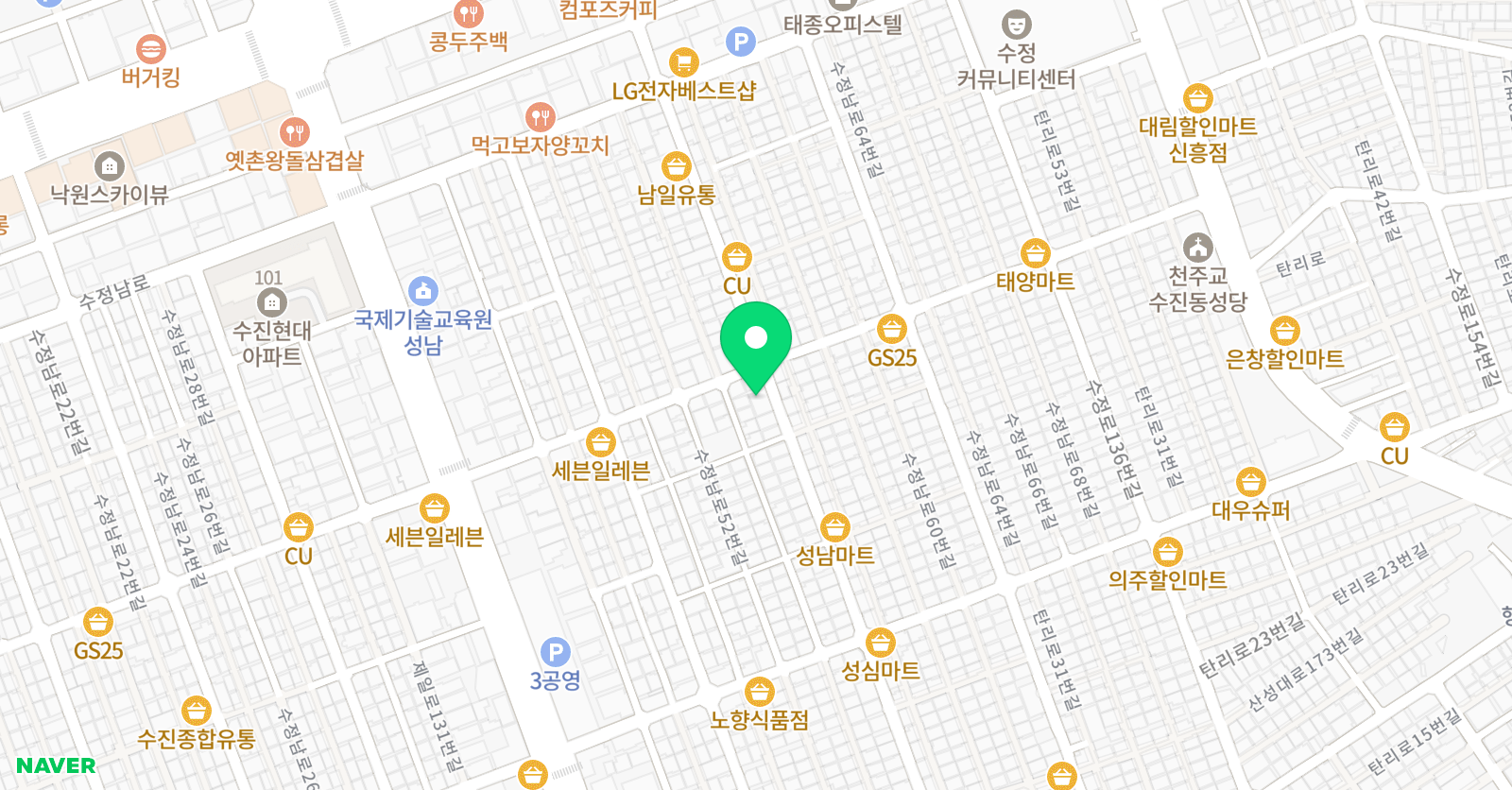 신우 등생학원 위치
