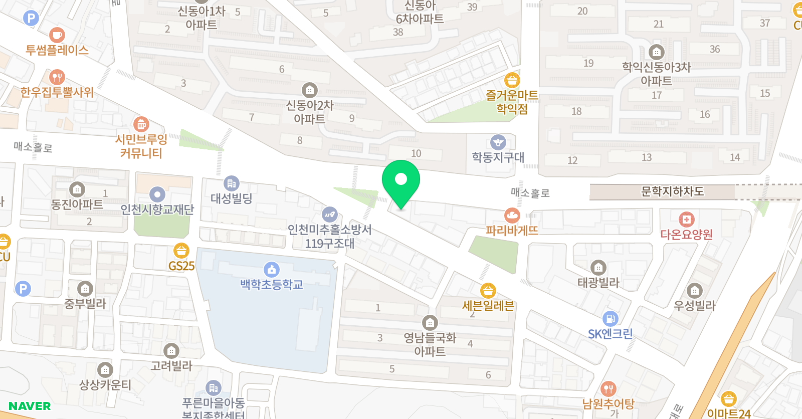 3030 영어 신동아 교습소 위치