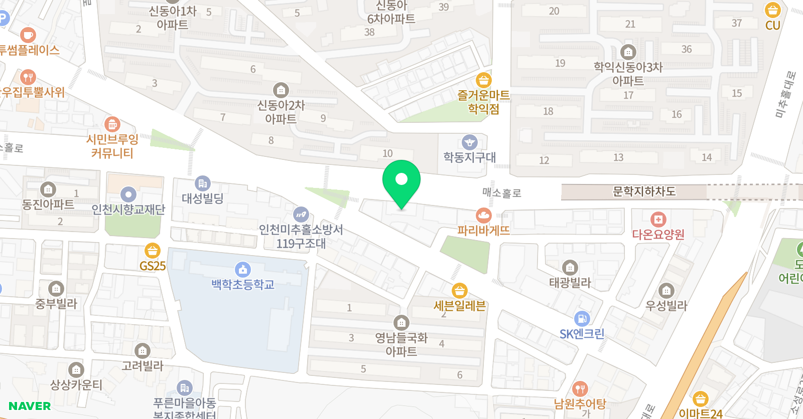 누꼬뺑 미술학원 위치
