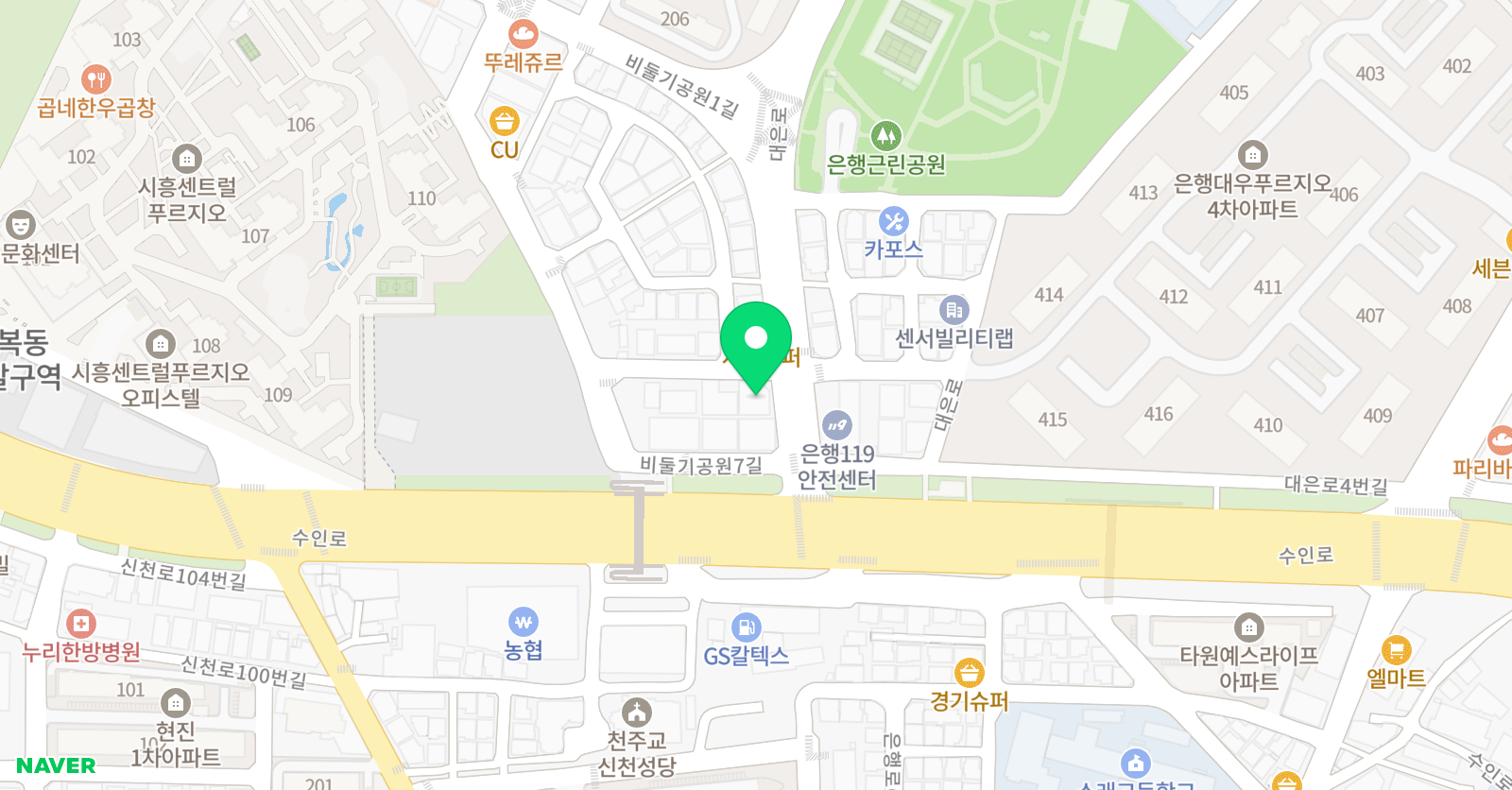 루츠 댄스학원 시흥대야점 위치