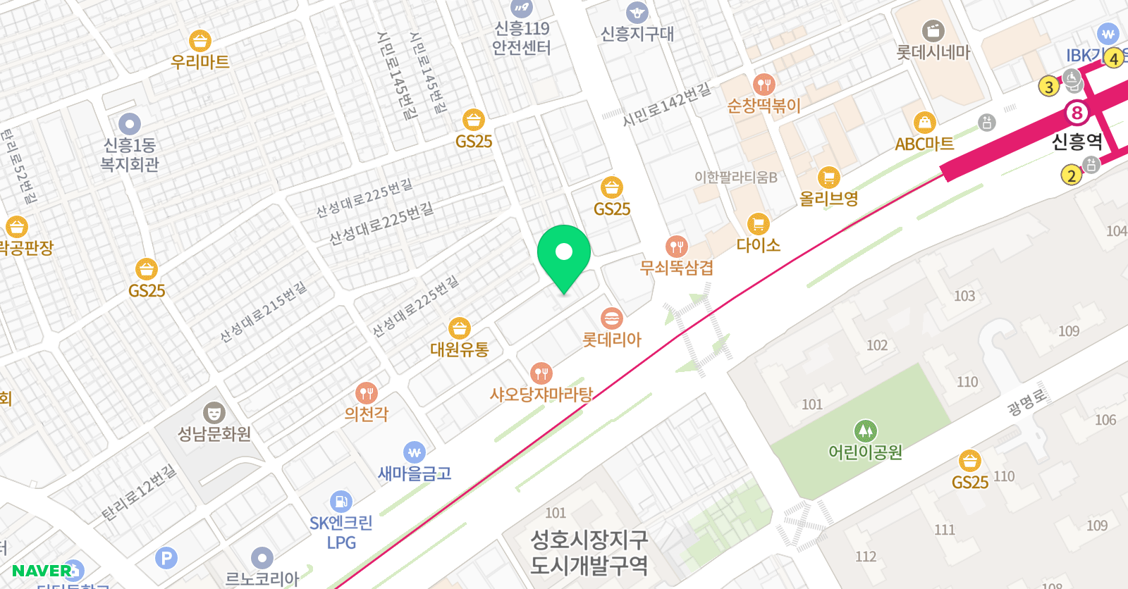 멘토르오름 보습학원 위치