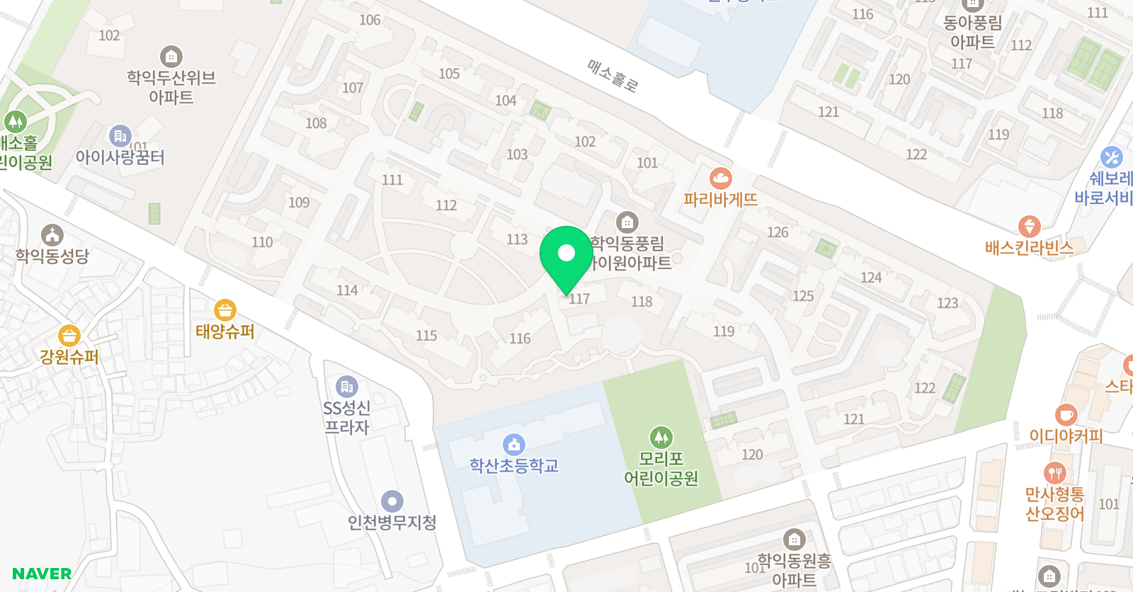코치클래스 인천학익점 위치