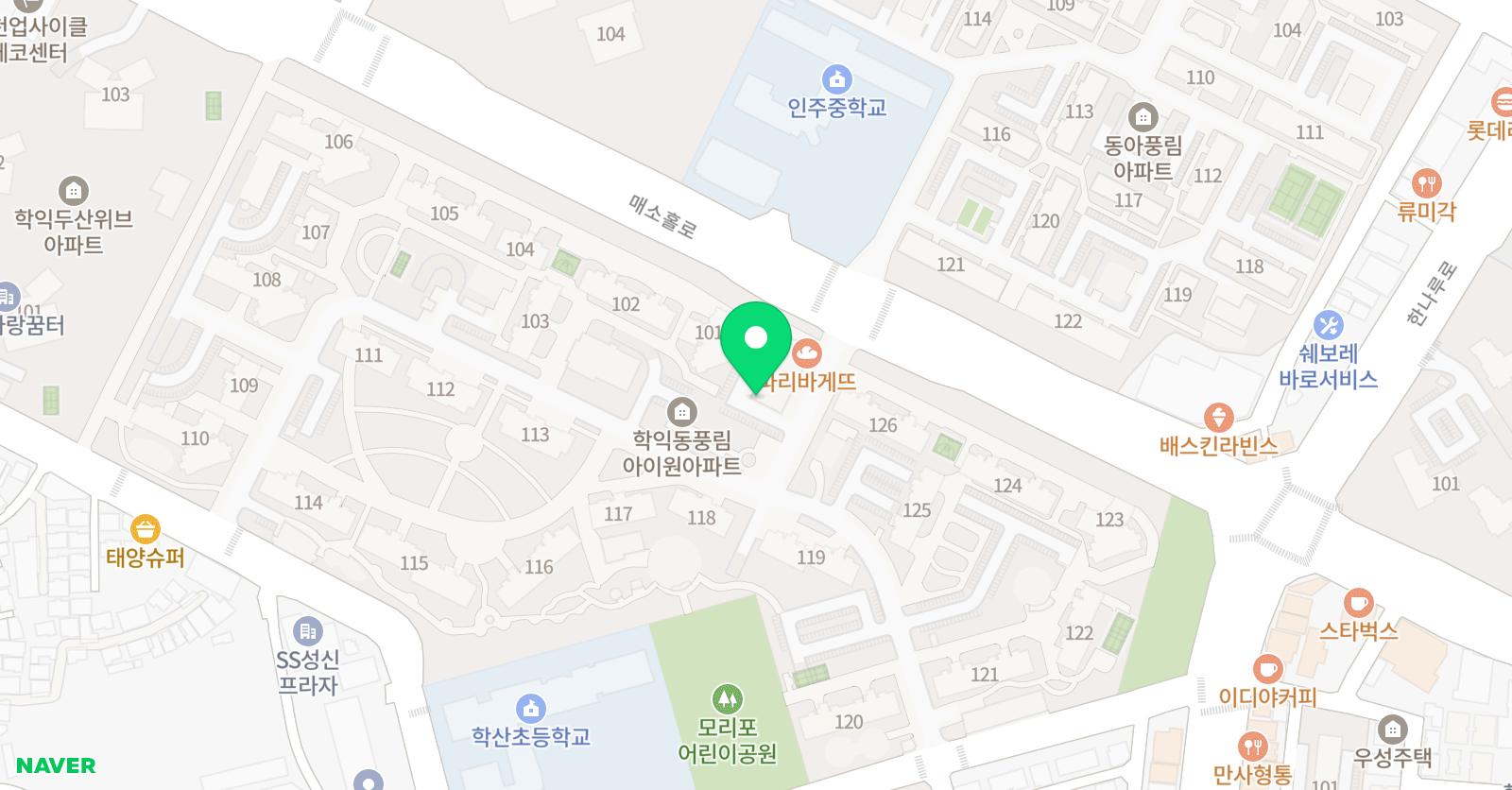 정명환 수학교습소 위치