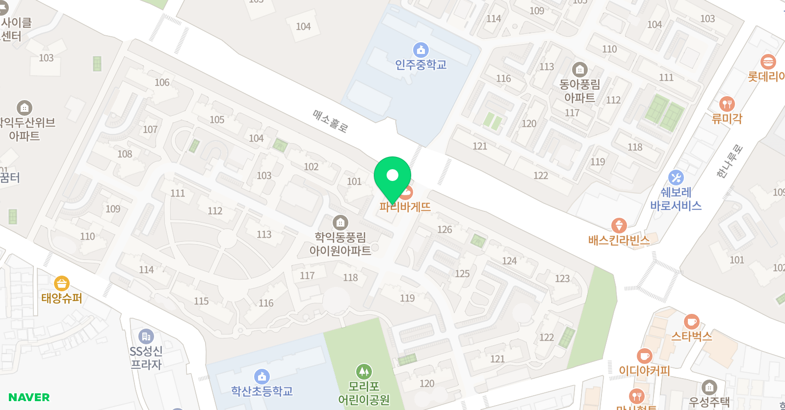 예손 음악학원 위치
