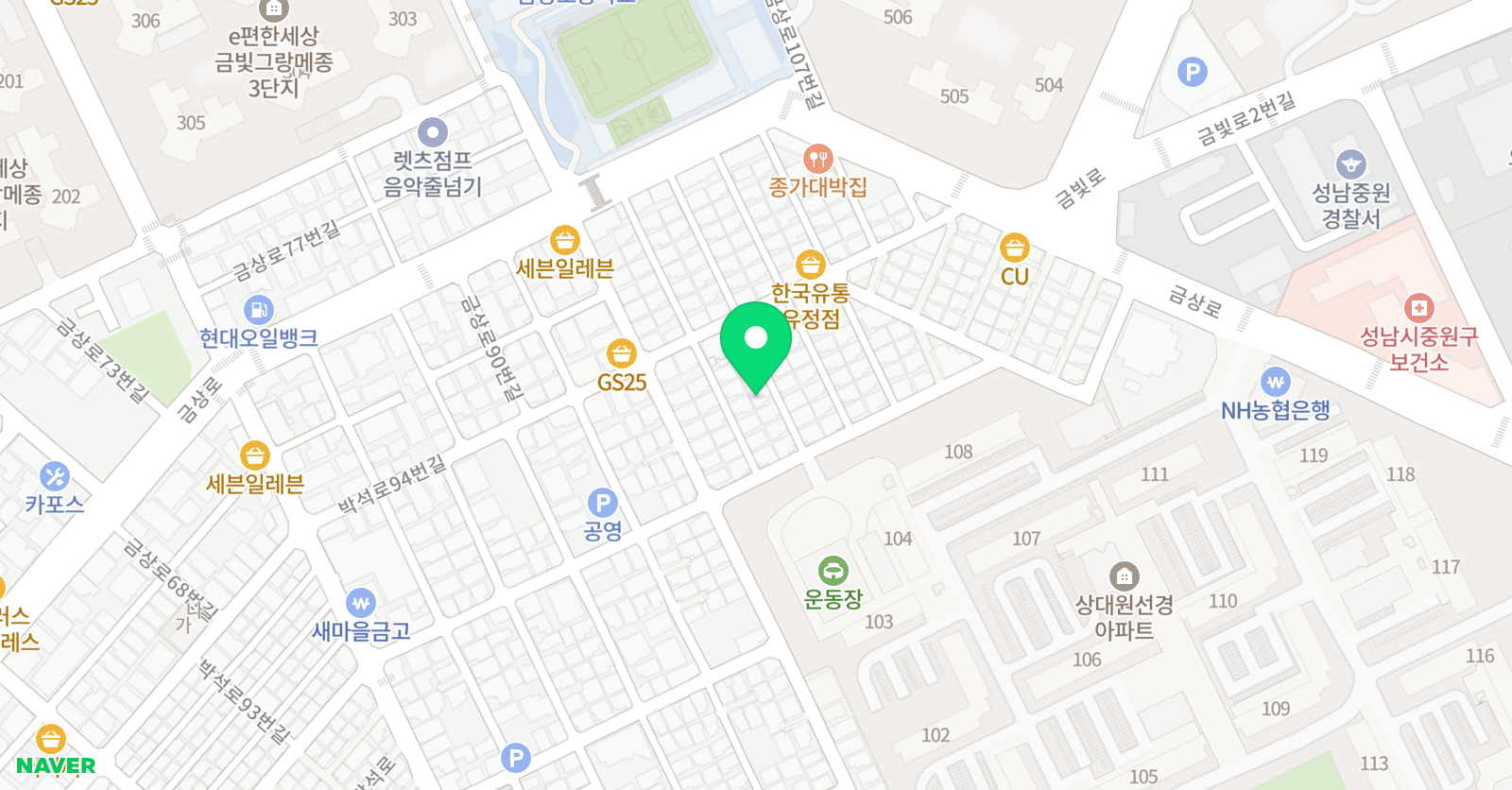 한솔 공부방 위치