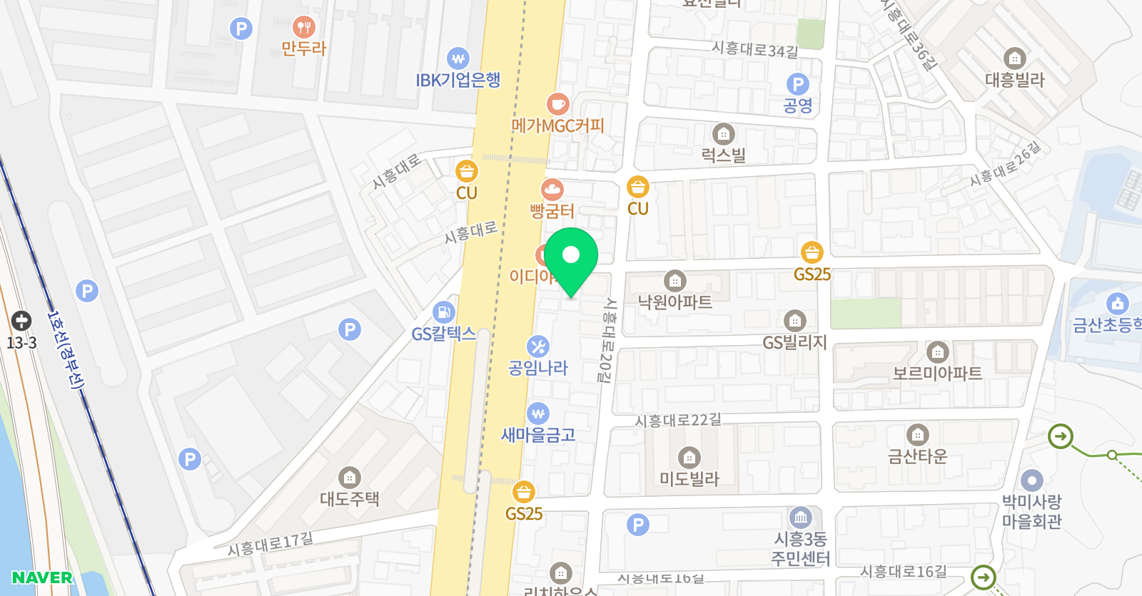 더존 영어보습학원 위치