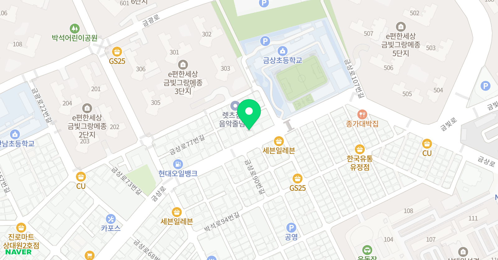 미래엔수학 멘토학원 금상초교실 위치