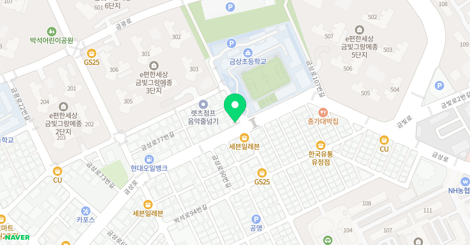 용인대더원 태권도장 위치