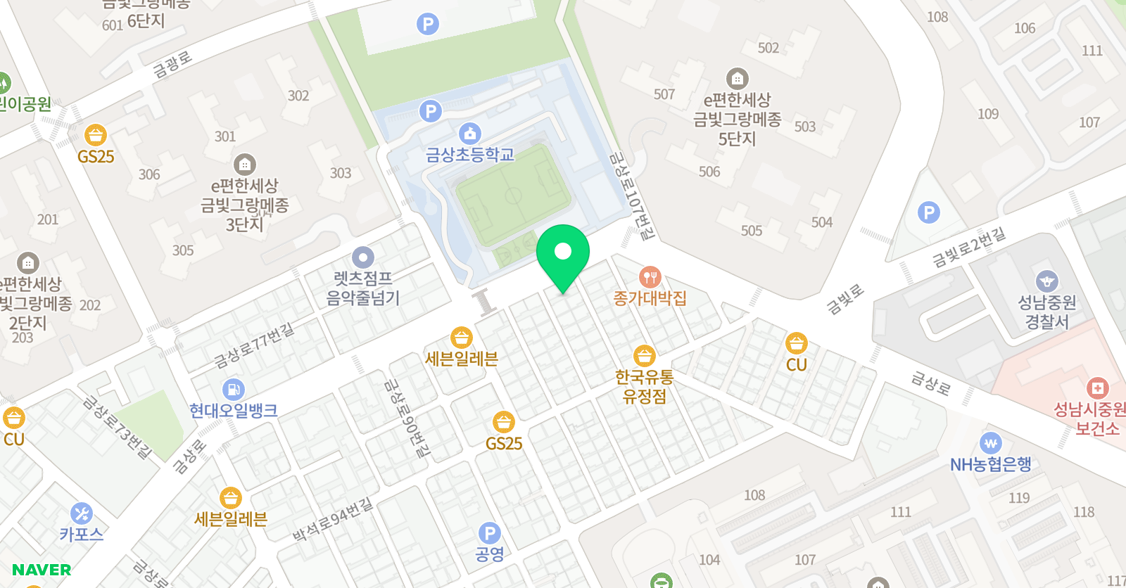 참피온 태권도장 위치