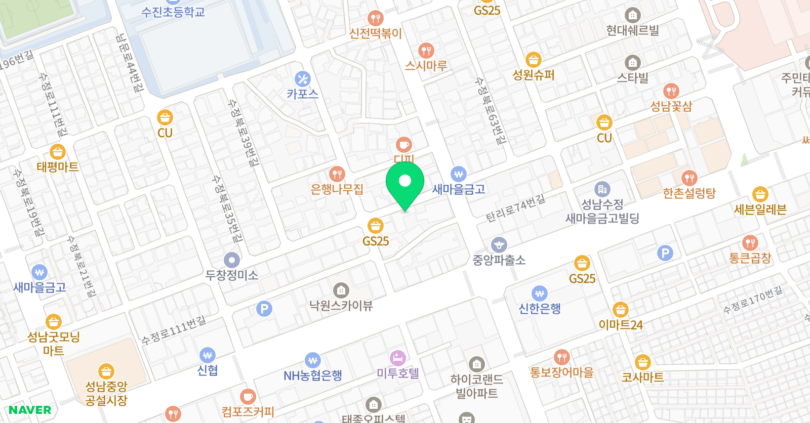 수달영달 수학 달인 영어달인 학원 위치