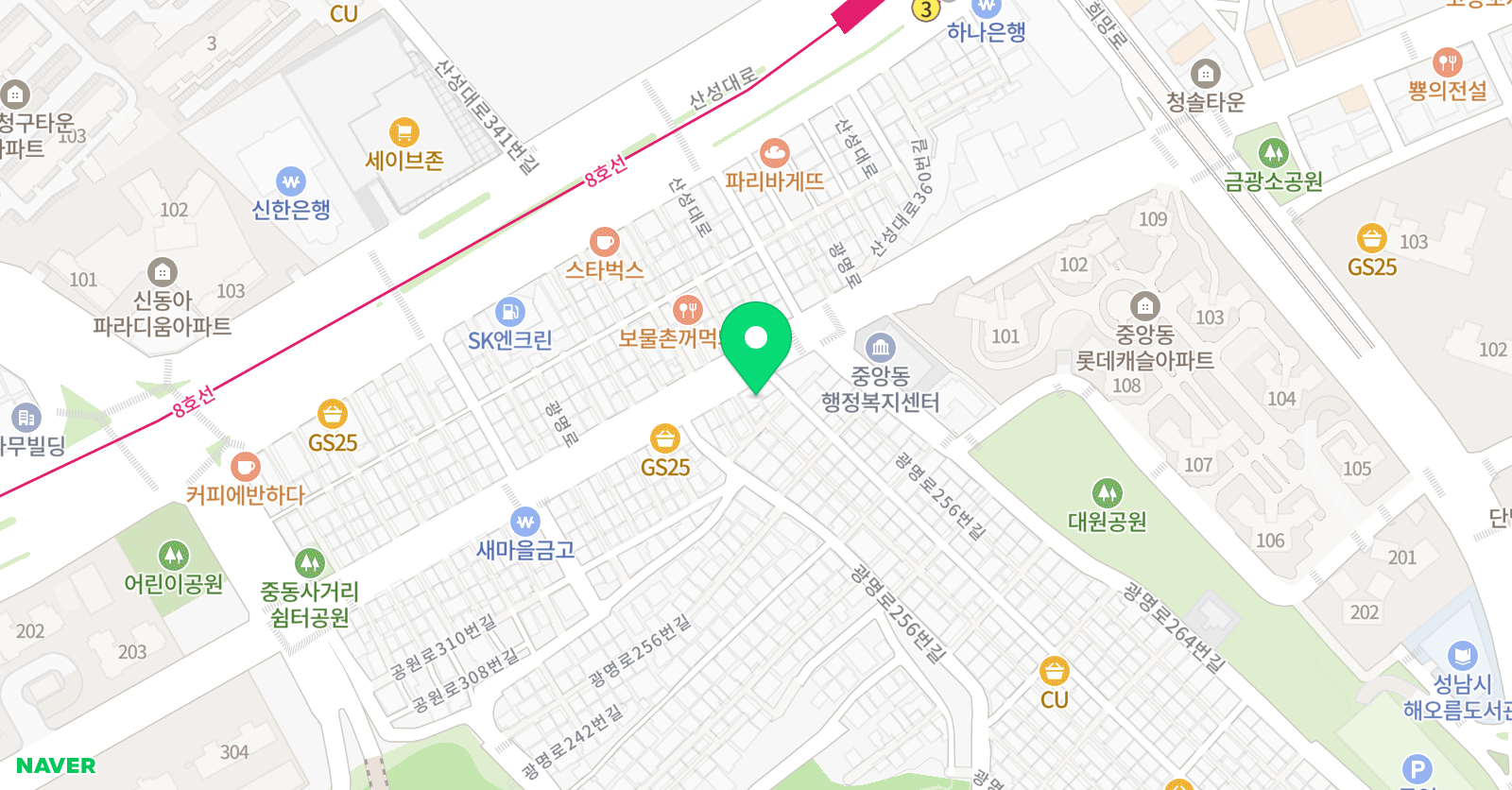 리드인 독서논술 영어수학학원 중앙동점 위치