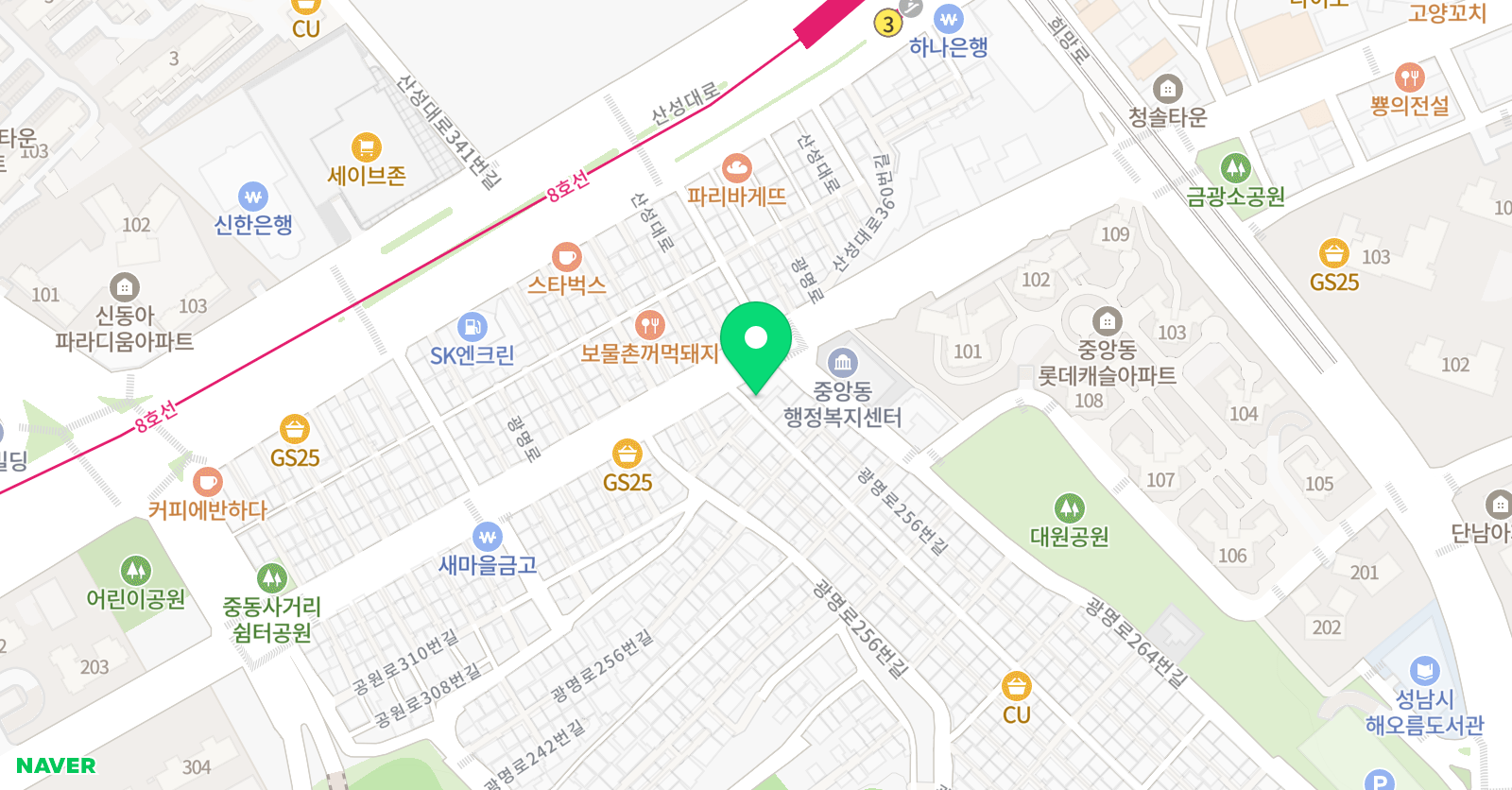 경희대태풍 태권도 위치