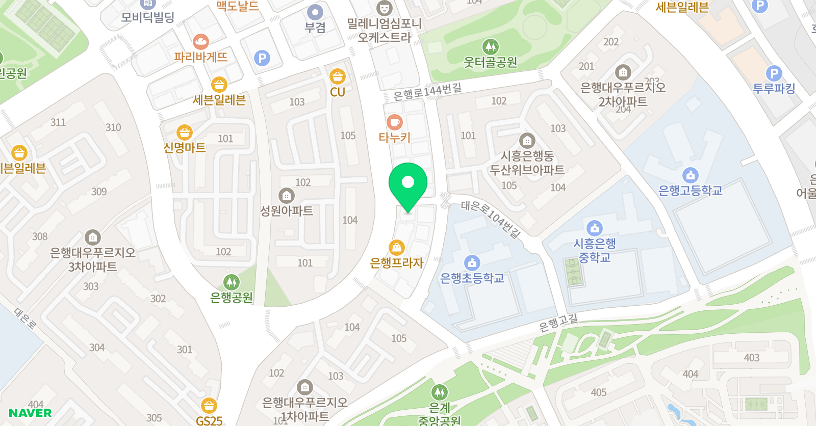 해동검도 학원 은행도장 위치