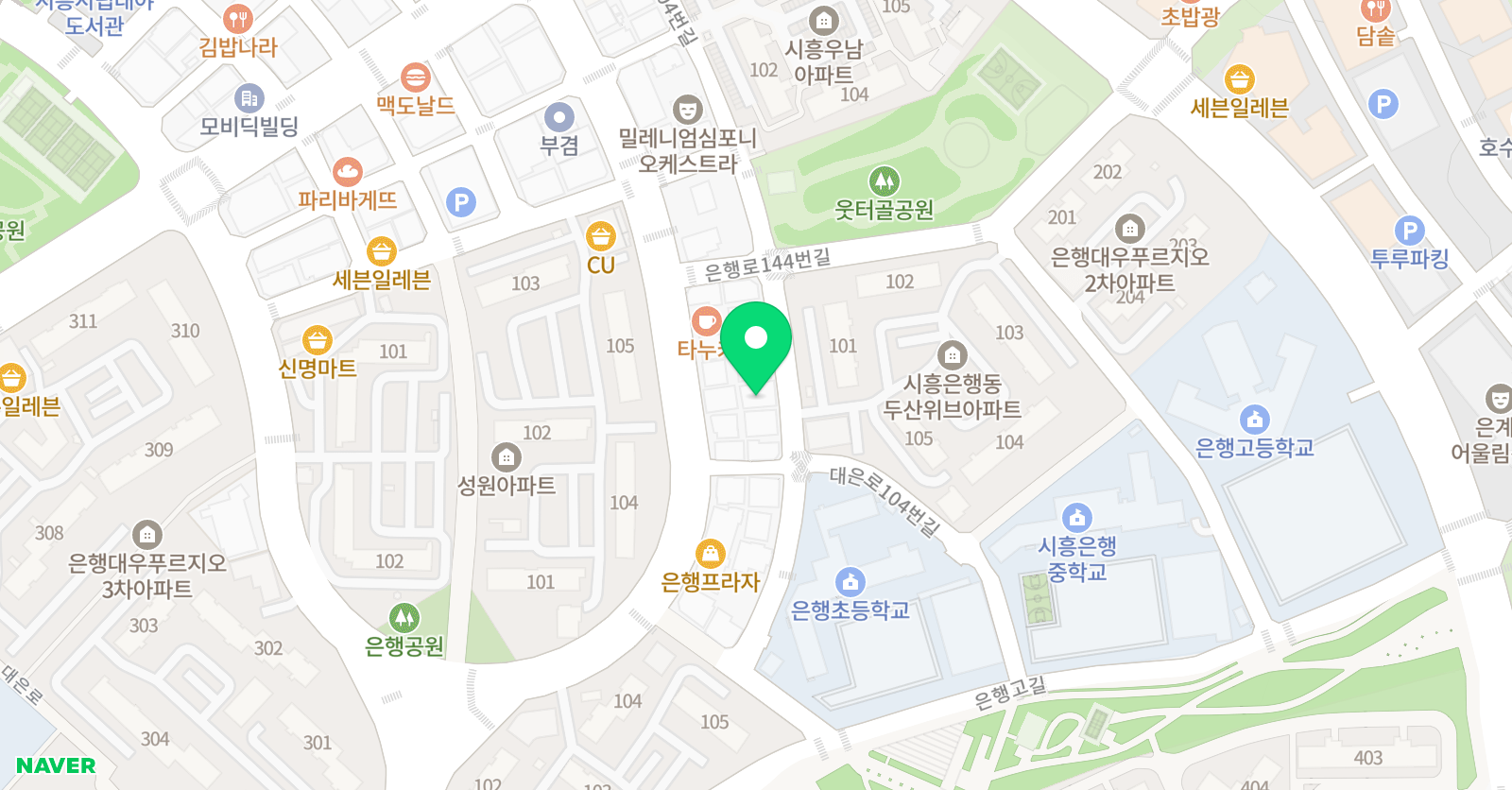 클래스원 태권도장 위치