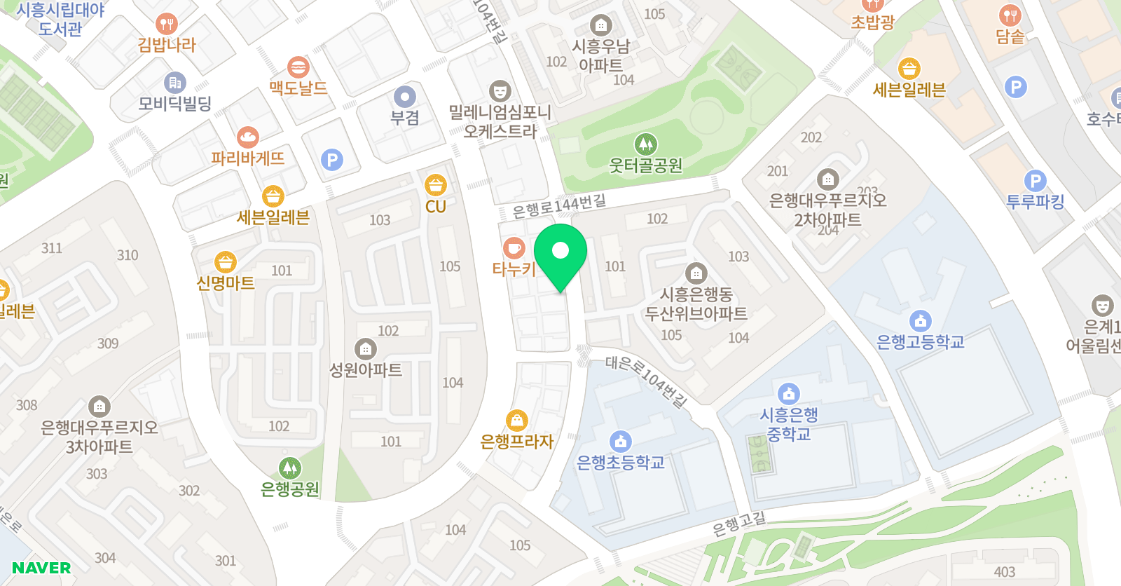 한울림 태권도장 위치