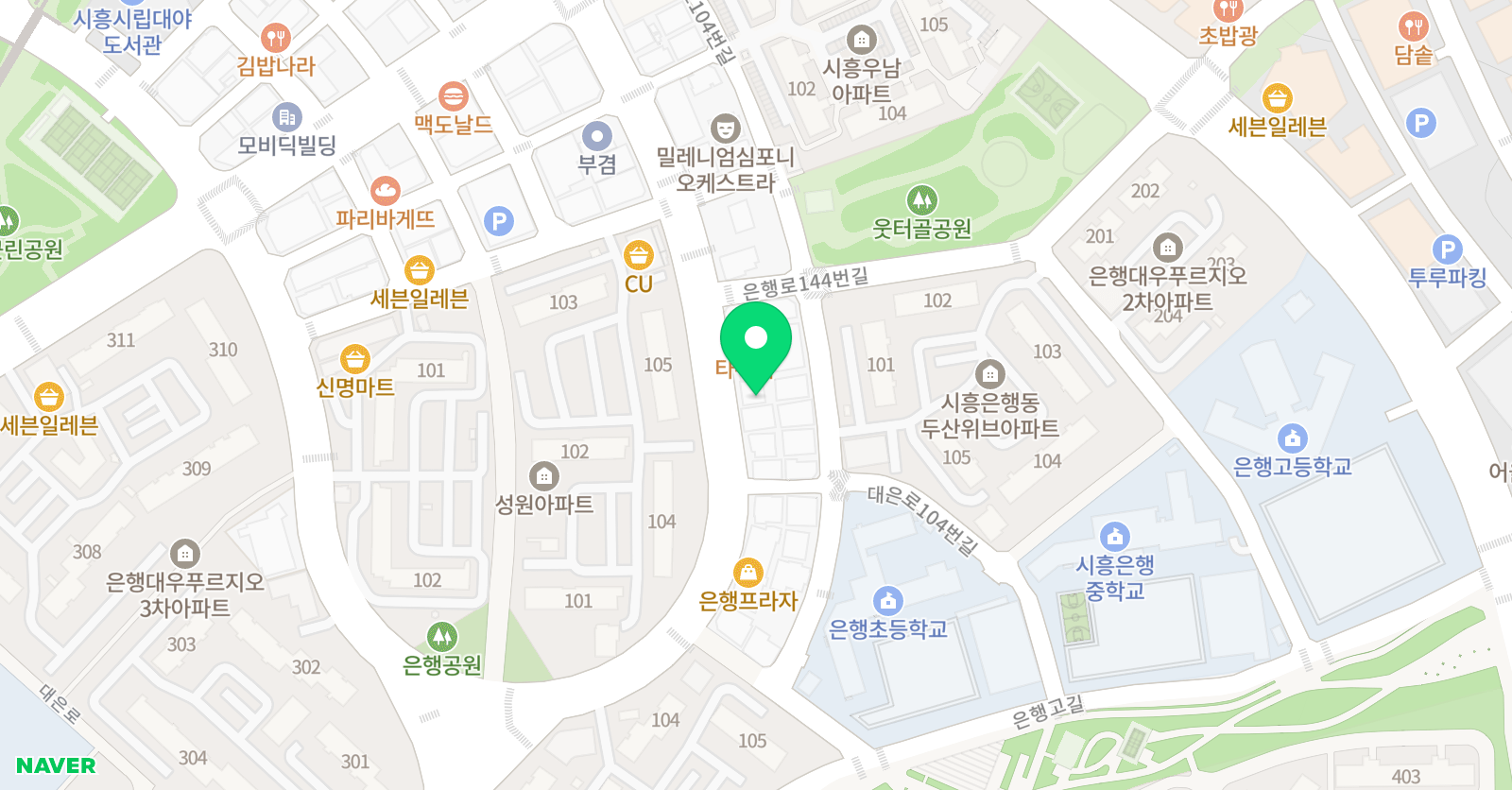 에듀탑 영수전문학원 위치