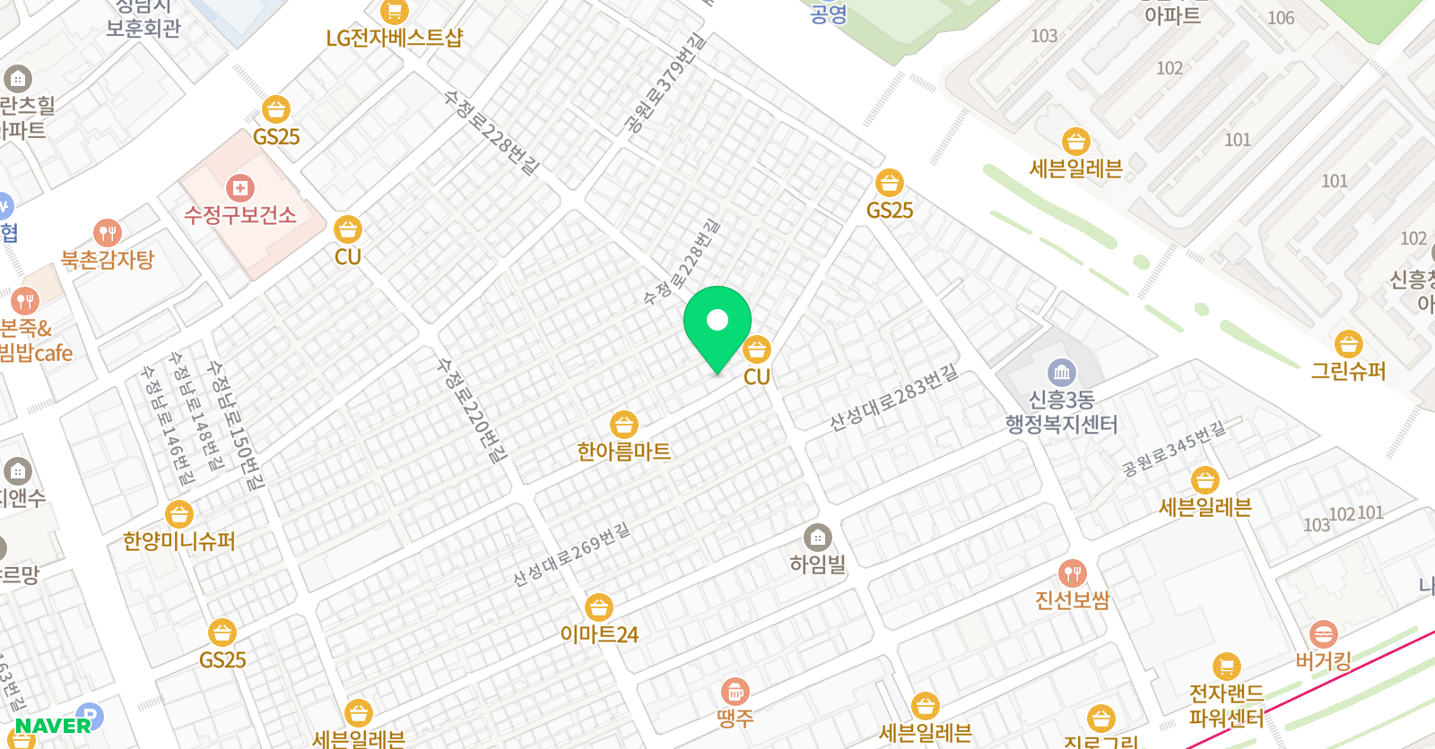 똑똑 보습학원 위치
