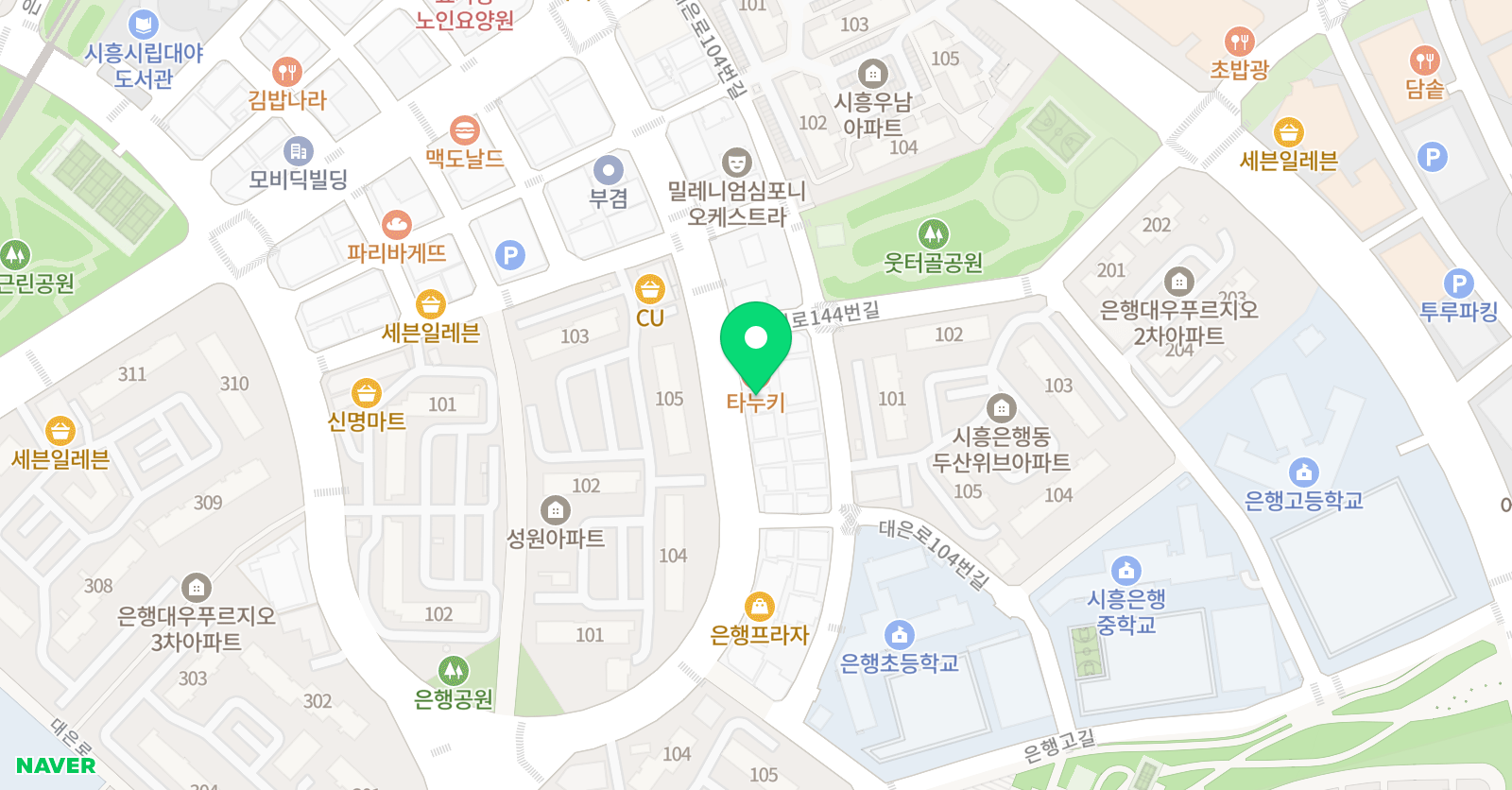 이룸 수학학원 위치