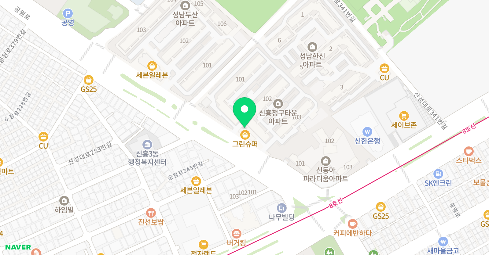 화음 음악학원 위치