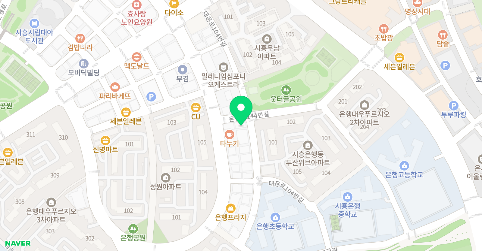 멘토라 영어학원 위치