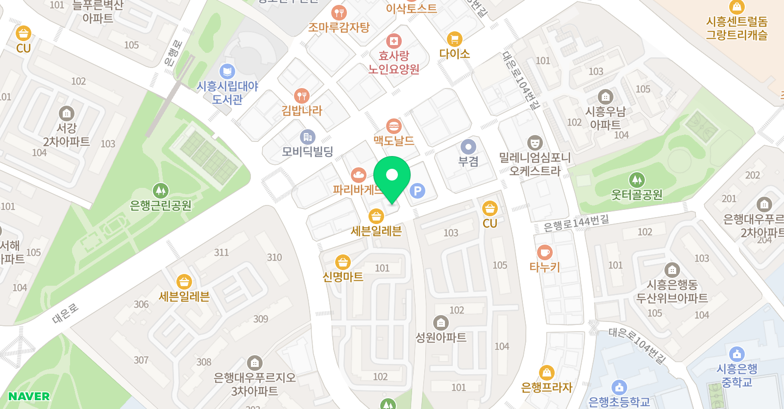 가람 학원 위치