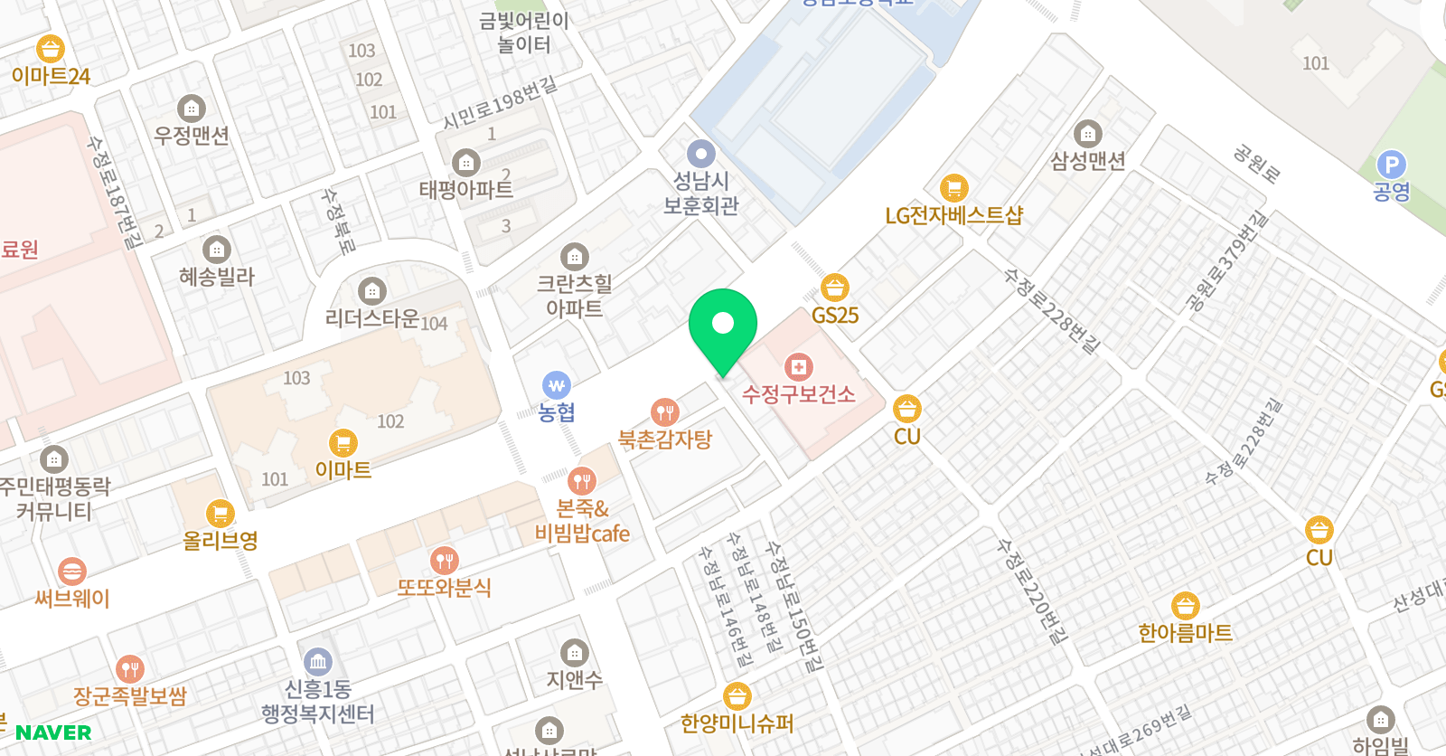 주보따리 독서토론논술학원 위치
