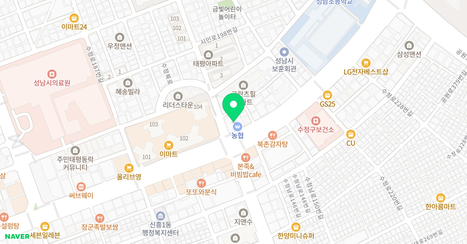 위너스유도 위치