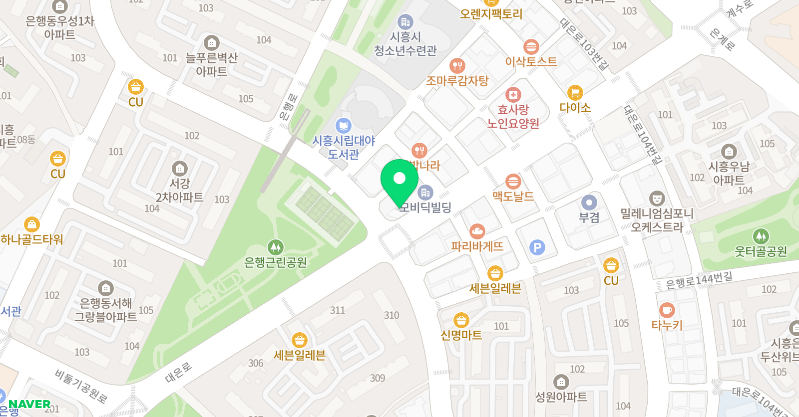 파머스 어학원 은행캠퍼스 위치