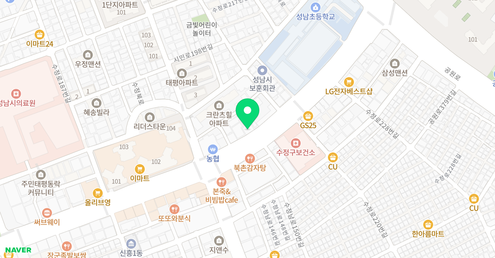 대입전문그들 학원 위치