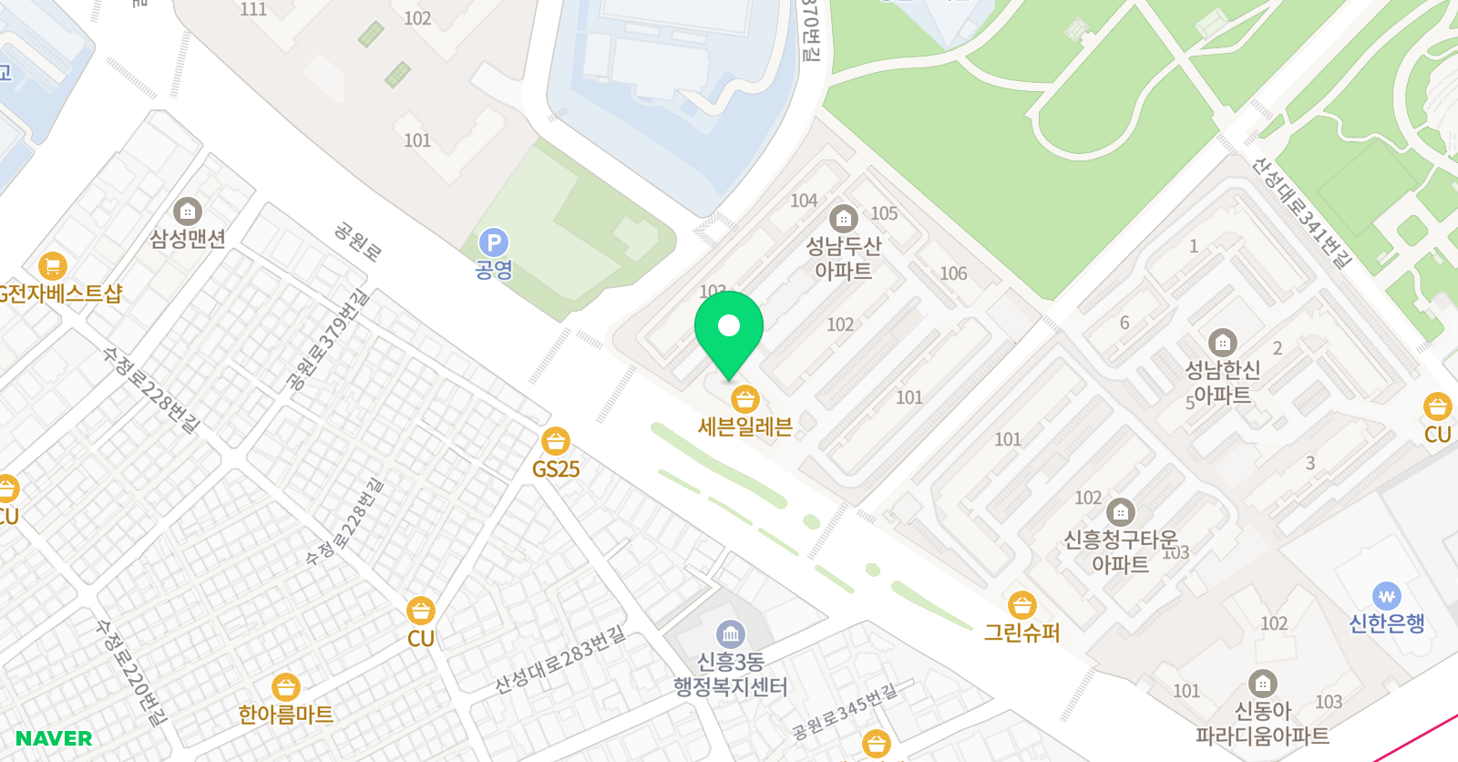 예원키즈 보습학원 위치