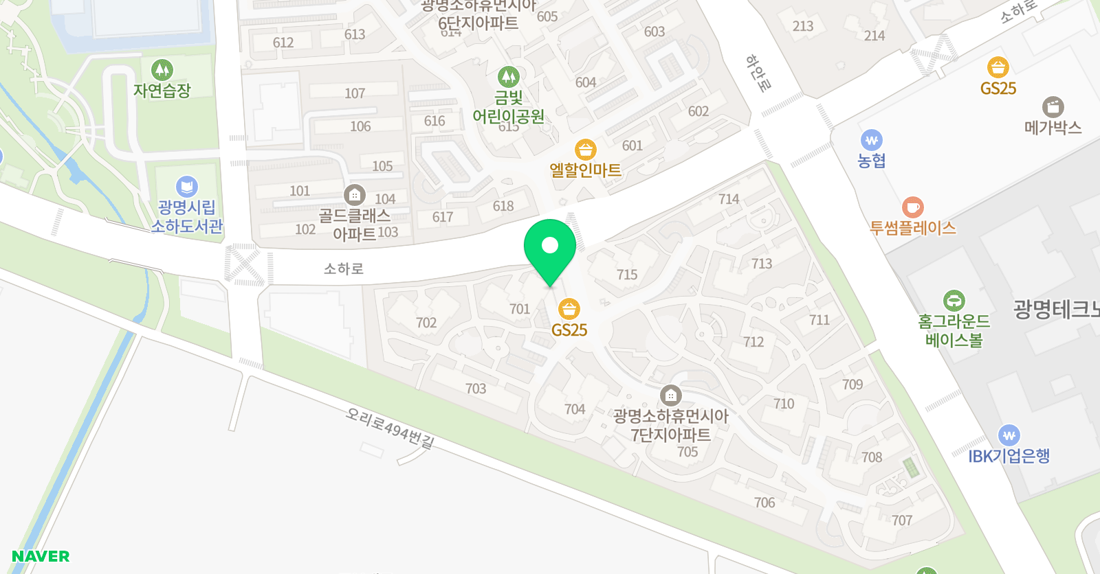 삼성 영어셀레나 소하더퍼스트학원 위치