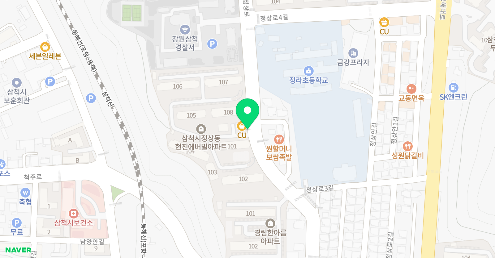 기탄 사고력교실 강원영동지역본부점 위치