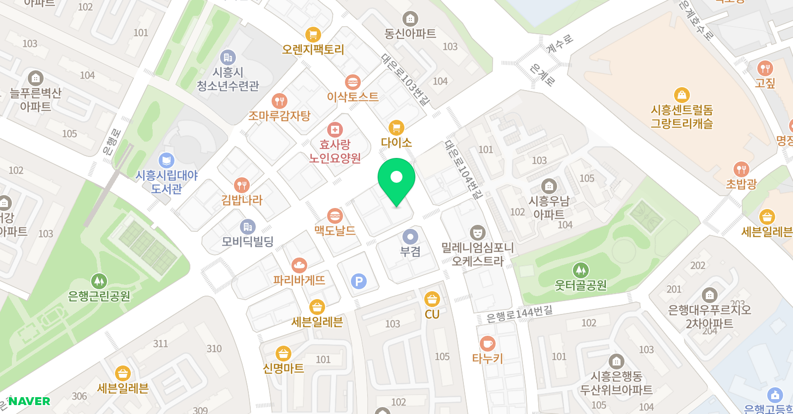에녹 실용음악학원 시흥점 위치