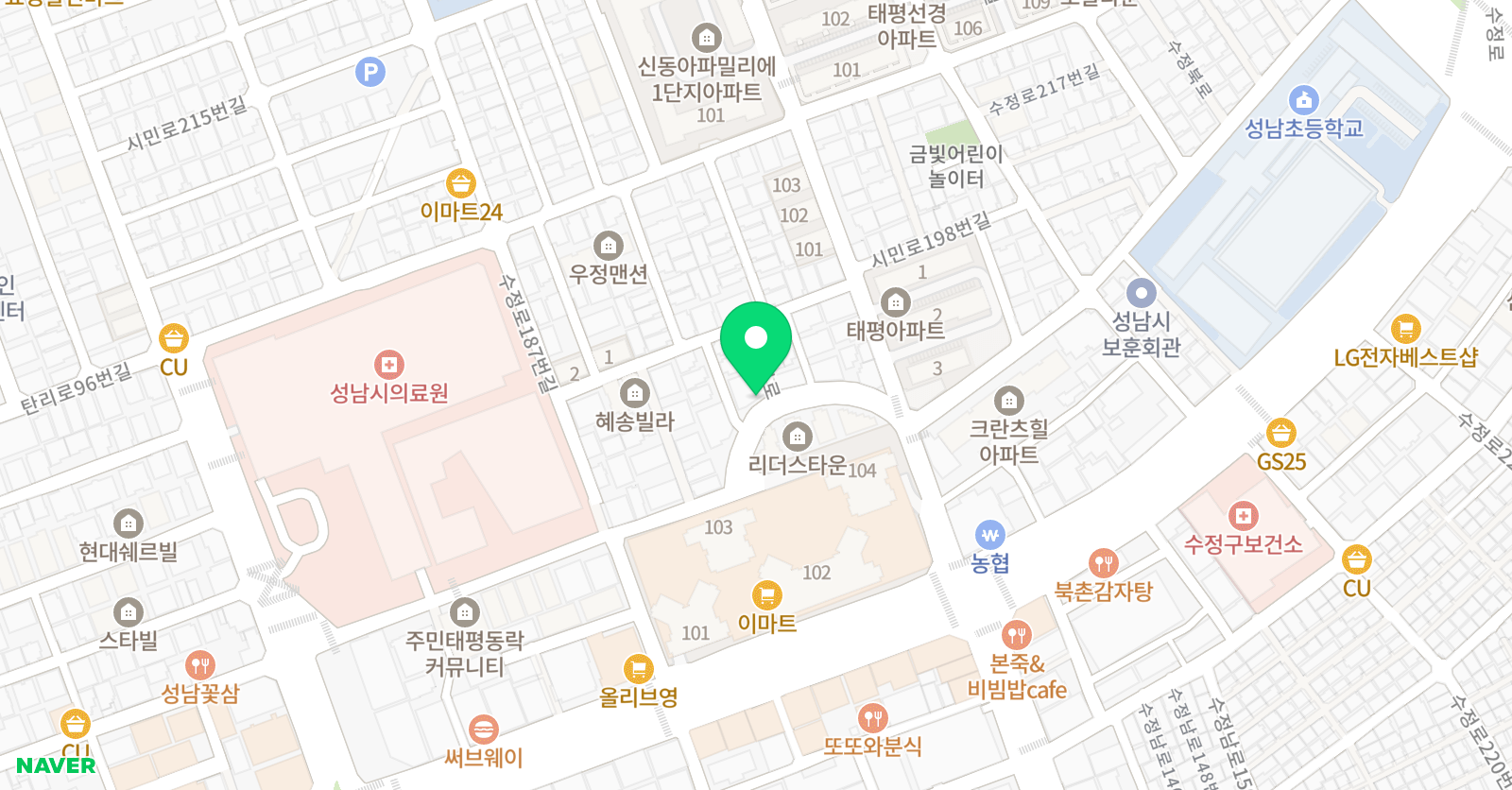 마인대디 체능센터 위치