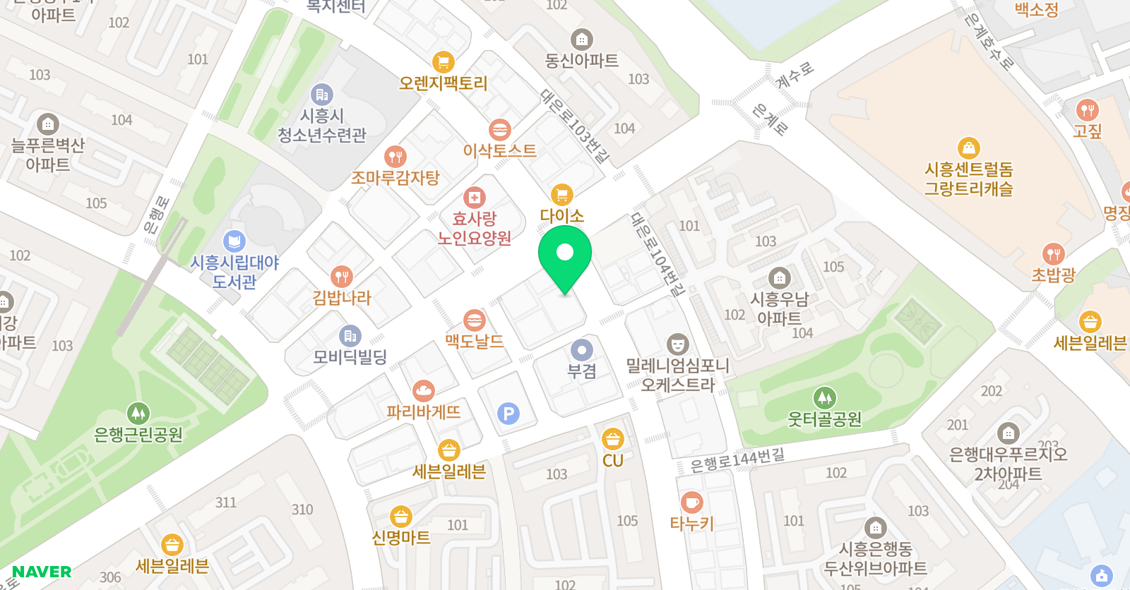 비상잉글리시아이 케이트점 위치