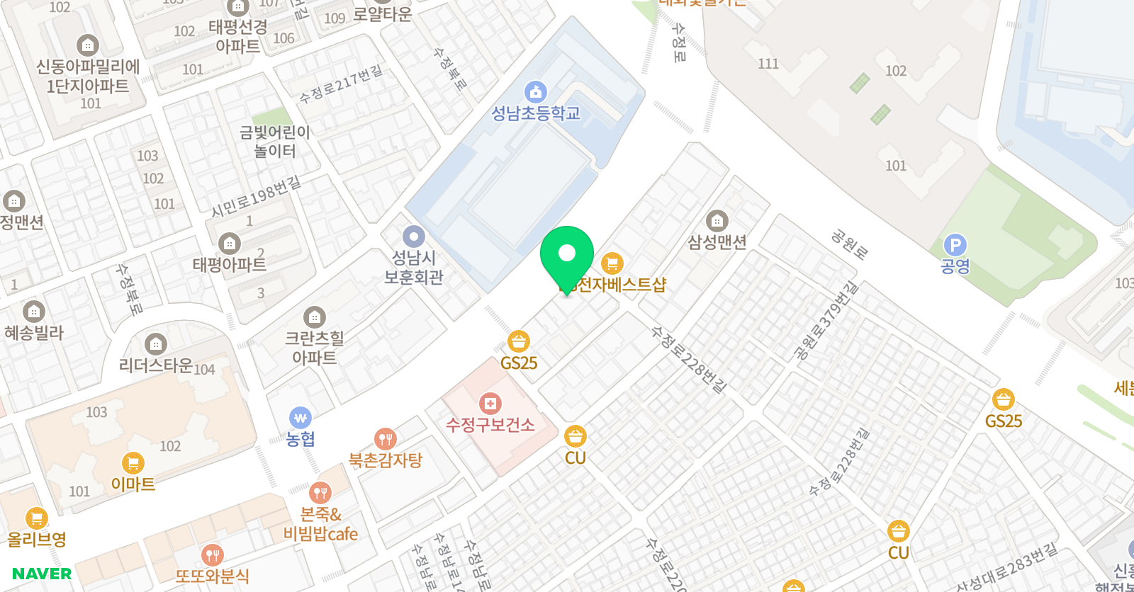 홍익 미술학원 위치