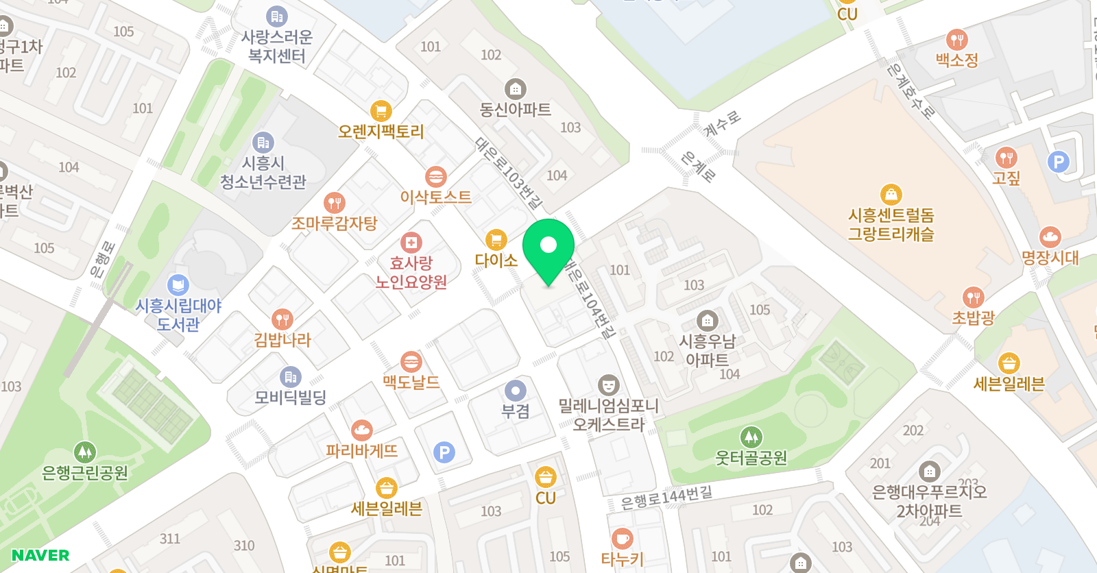 하람 수학학원 위치