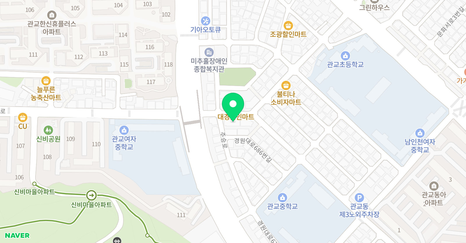뉴드림 학원 위치