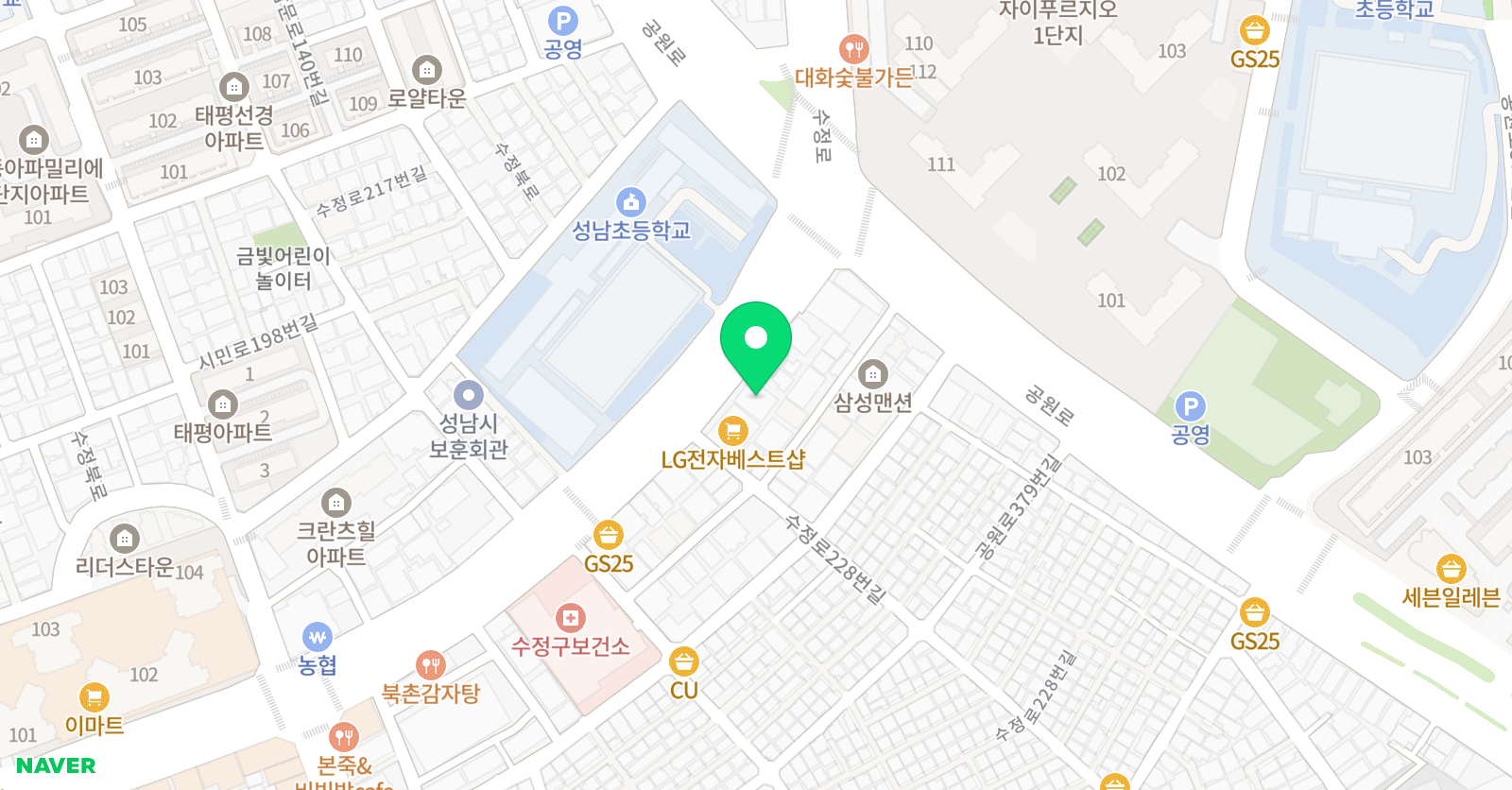 코리아 성남 유도관 위치