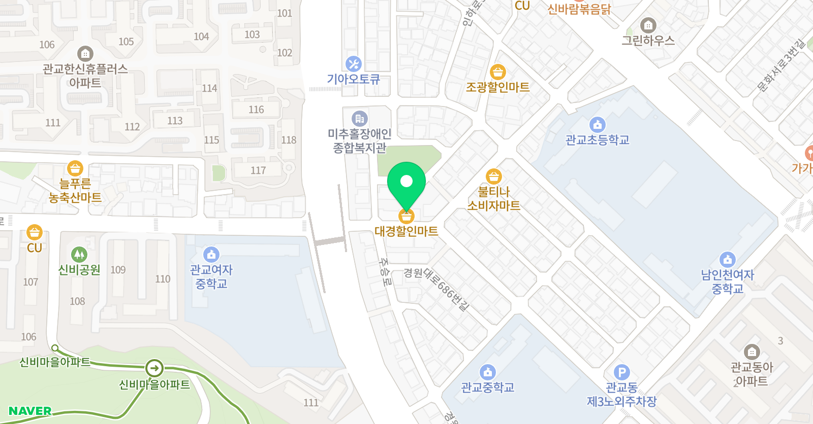 준태권스쿨 JB줄넘기클럽 위치