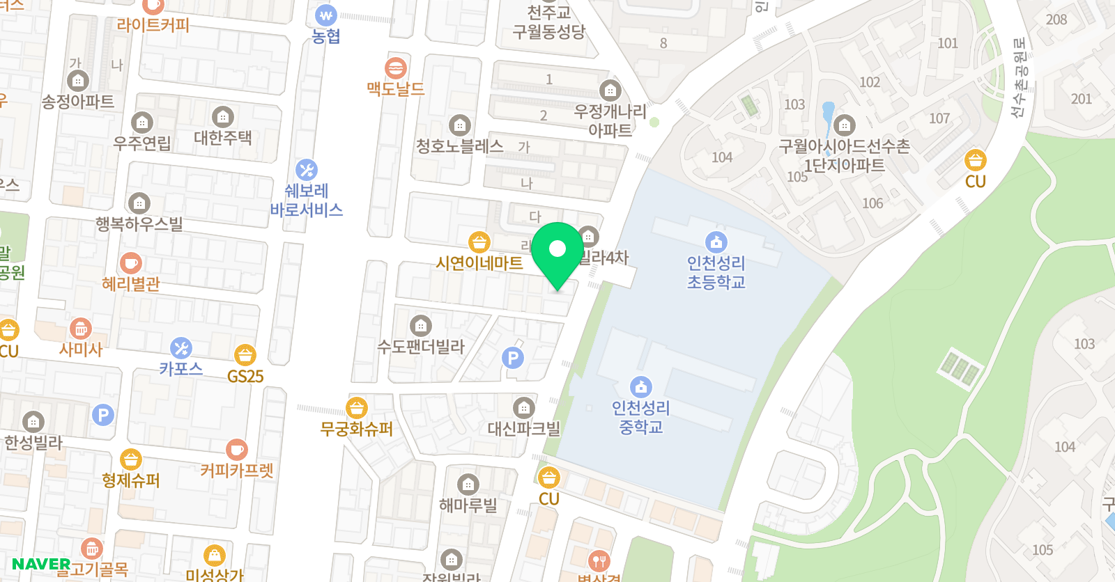 성리 태권도장 위치