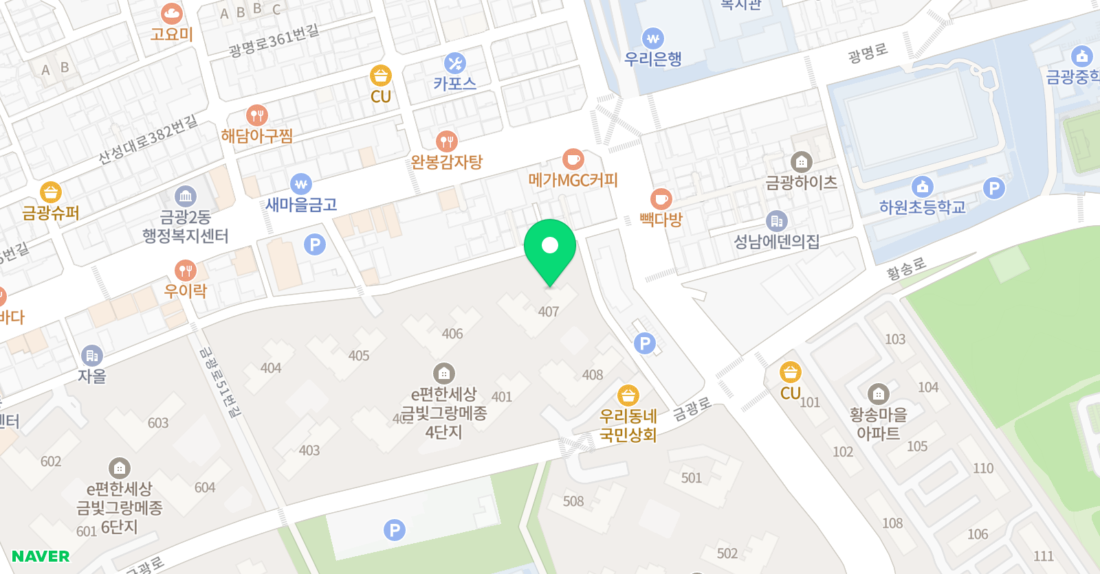 플레이팩토 킴수학 그랑메종4단지 위치