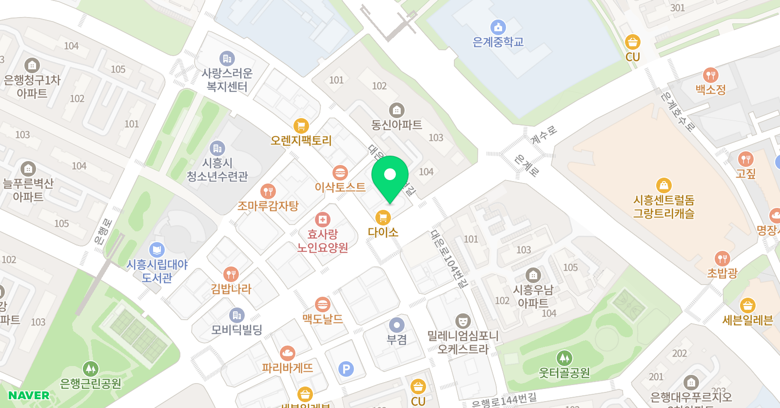 스마트해법 수학 시흥대야지니어스해법 수학 위치