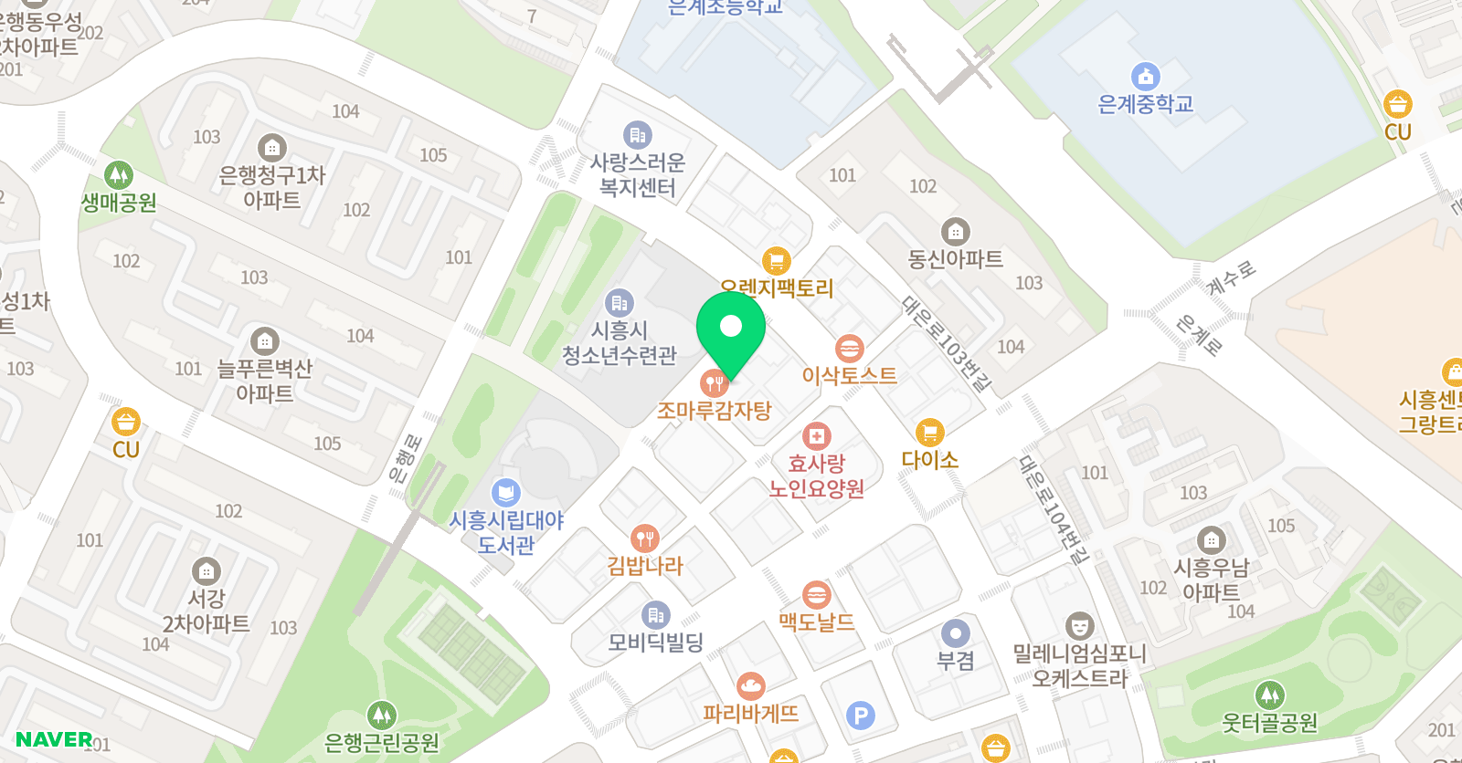 매쓰코어 수학학원 위치