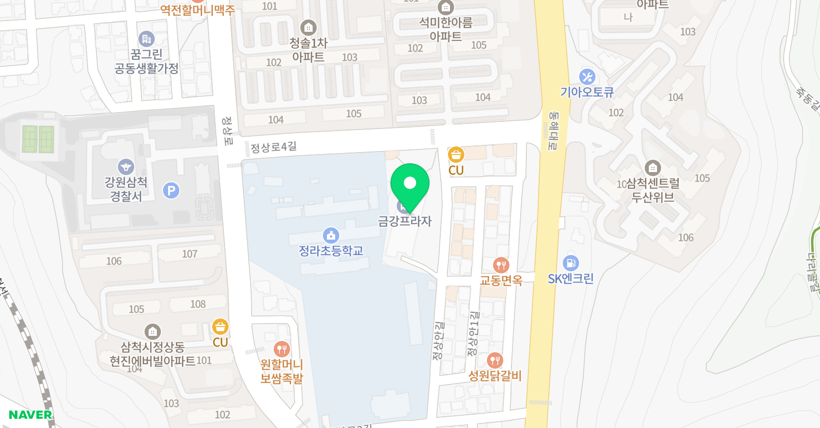삼성 영어 삼척점 위치