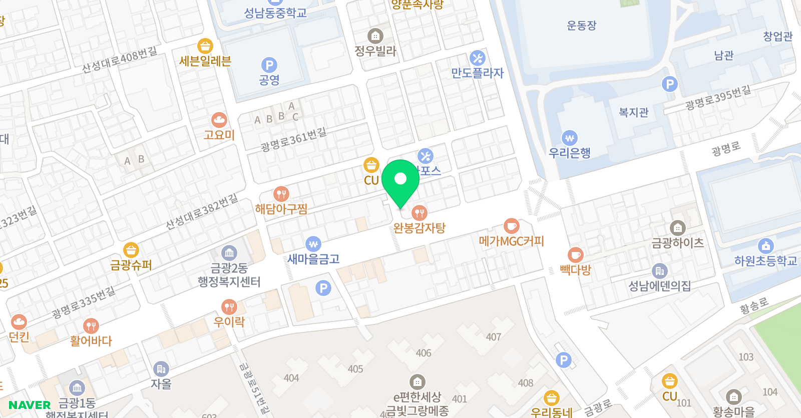 위드유 수학전문학원 위치