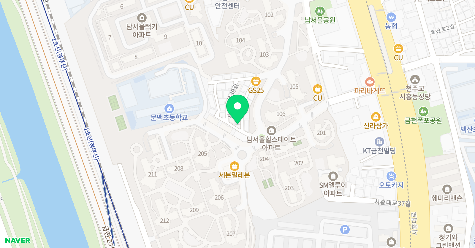 별하 학원 위치