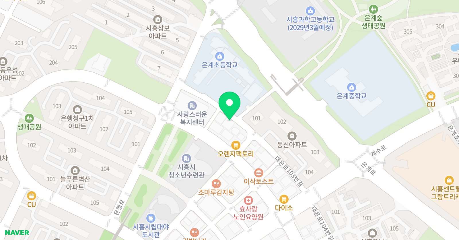 은계 빈예술음악학원 위치