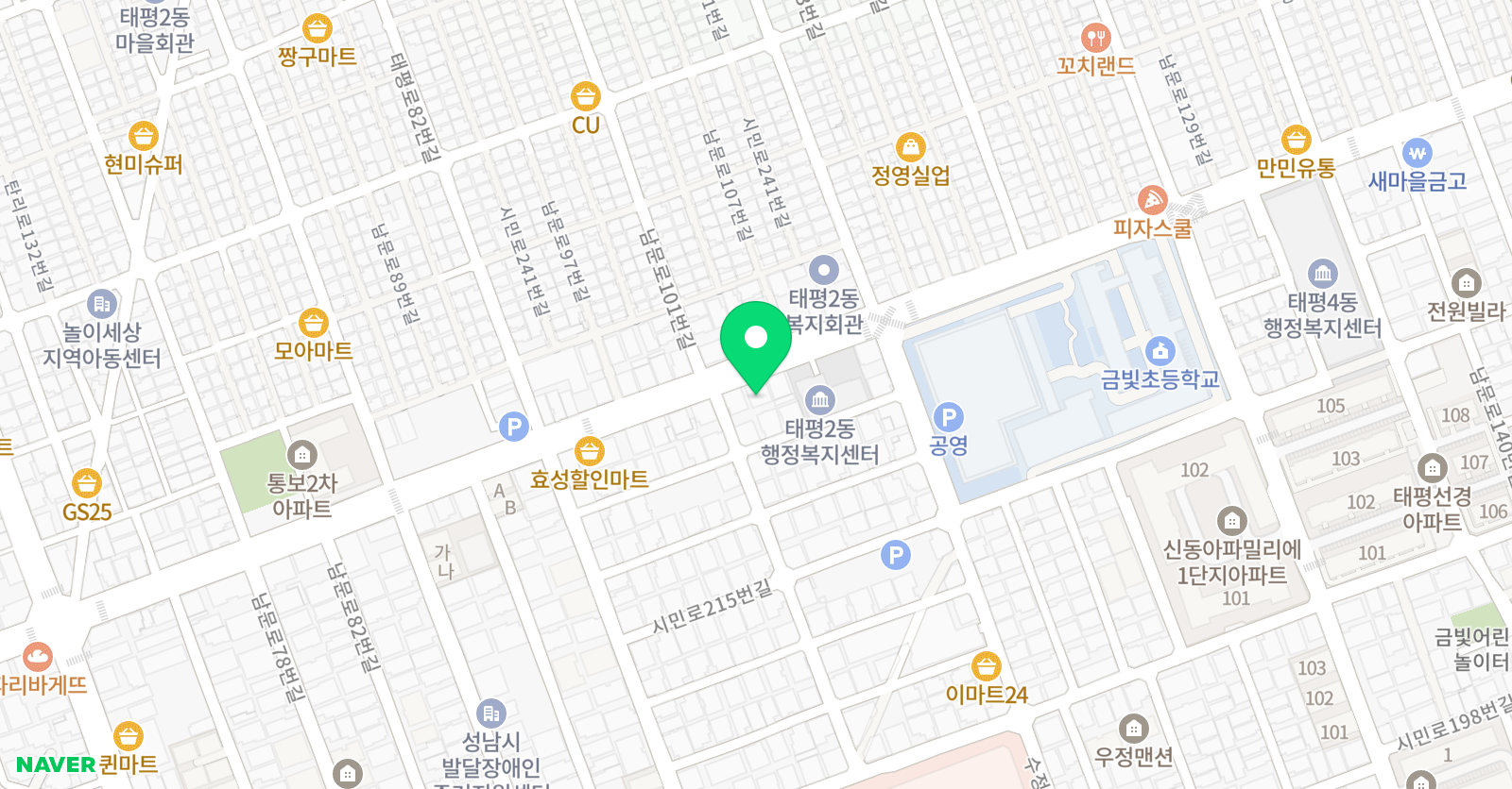 소리새 음악학원 위치